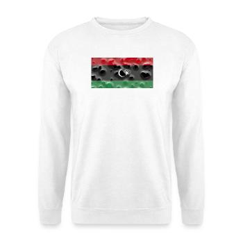 Libyen - Unisex Pullover - Weiß - Vorne - Alina (178cm) & Michal (187cm)