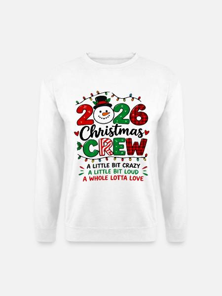 Christmas Crew 2026 Matching-Familienfeiertag - Unisex Pullover - Weiß