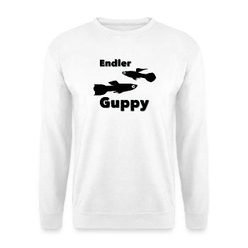 Endler guppy (Poecilia wingei) - Unisex Pullover - Weiß - Vorne - Alina (178cm) & Michal (187cm)