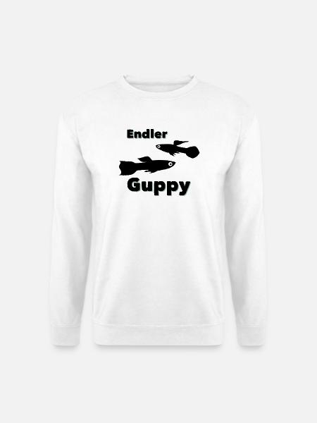 Endler guppy (Poecilia wingei) - Unisex Pullover - Weiß