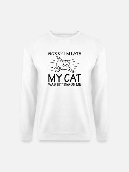Cat cat - Unisex Pullover - Weiß