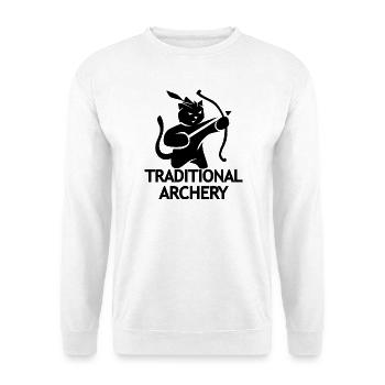 Cat cat - Unisex Pullover - Weiß - Vorne - Alina (178cm) & Michal (187cm)
