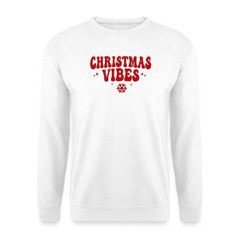 Weihnachtsatmosphäre - Unisex Pullover - Weiß - Vorne - Alina (178cm) & Michal (187cm)