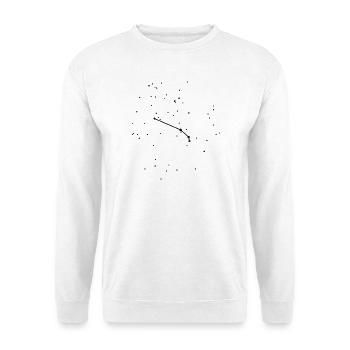 Sternzeichen Widder – das echte Sternbild - Unisex Pullover - Weiß - Vorne - Alina (178cm) & Michal (187cm)