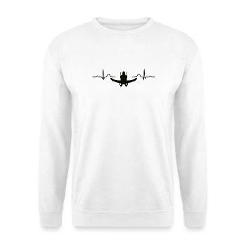 Gymnast Still Rings Artistic Gymnastics - Unisex Pullover - Weiß - Vorne - Alina (178cm) & Michal (187cm)