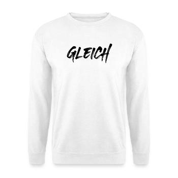 Gleich - Unisex Pullover - Weiß - Vorne - Alina (178cm) & Michal (187cm)