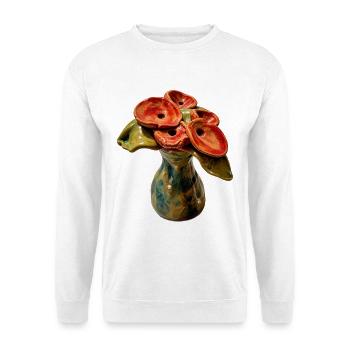 Kwiat_SpokoLoko - Unisex Pullover - Weiß - Vorne - Alina (178cm) & Michal (187cm)