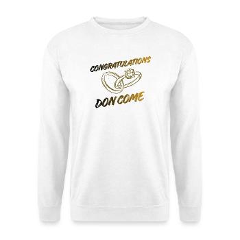 congratulations - Unisex Pullover - Weiß - Vorne - Alina (178cm) & Michal (187cm)