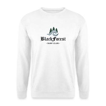 black_forest_surf - Unisex Pullover - Weiß - Vorne - Alina (178cm) & Michal (187cm)