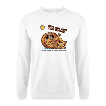 Diogenes – Geh mir aus der Sonne - Unisex Pullover - Weiß - Vorne - Alina (178cm) & Michal (187cm)