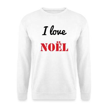 ICH LIEBE WEIHNACHTEN - Unisex Pullover - Weiß - Vorne - Alina (178cm) & Michal (187cm)