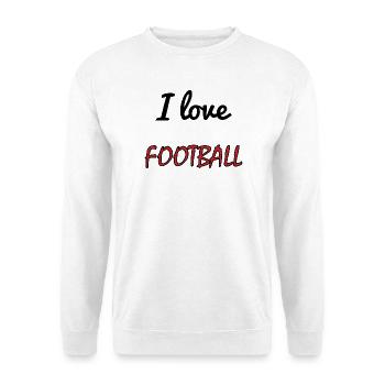 FUSSBALL. SPORT. FRANKREICH. MEISTER - Unisex Pullover - Weiß - Vorne - Alina (178cm) & Michal (187cm)