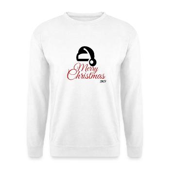 Frohe – Weihnachten – 2027 – - Unisex Pullover - Weiß - Vorne - Alina (178cm) & Michal (187cm)