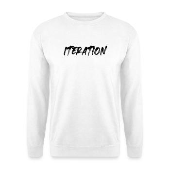 Iteration - Unisex Pullover - Weiß - Vorne - Alina (178cm) & Michal (187cm)