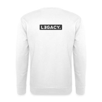 LEGEND & LEGACY - Unisex Pullover - Weiß - Hinten - Michal (187cm)