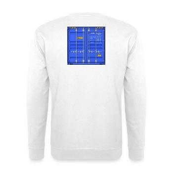 Container - Unisex Pullover - Weiß - Hinten - Michal (187cm)