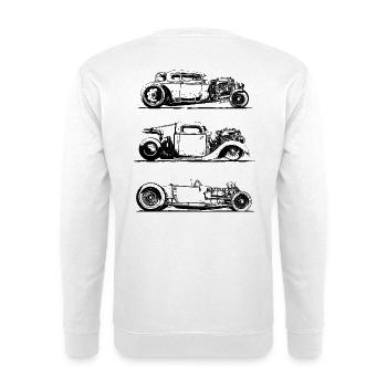 rats invasion - Unisex Pullover - Weiß - Hinten - Michal (187cm)