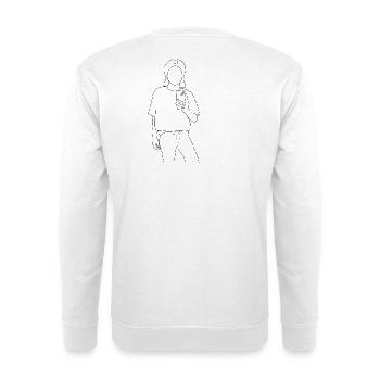 Keep cool - Unisex Pullover - Weiß - Hinten - Michal (187cm)
