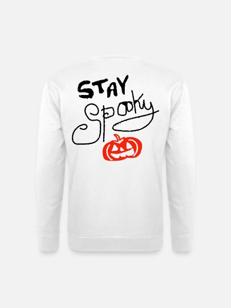 stay spooky Kürbis - Unisex Pullover - Weiß
