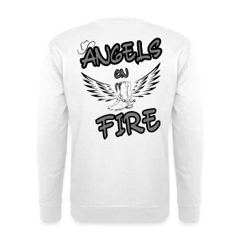 Finales Design - Unisex Pullover - Weiß - Hinten - Michal (187cm)