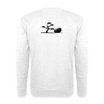 Bonsai  - Unisex Pullover - Weiß - Hinten - Michal (187cm)