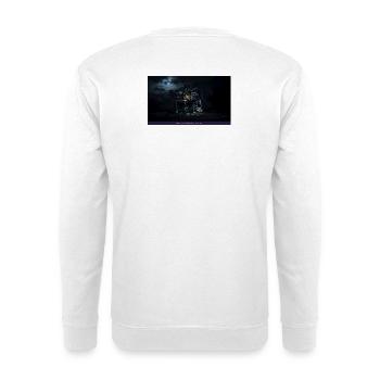 Nachtspuk-Haus Schattenlicht - Unisex Pullover - Weiß - Hinten - Michal (187cm)