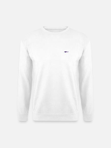 Hai bestickt - Unisex Pullover - Weiß