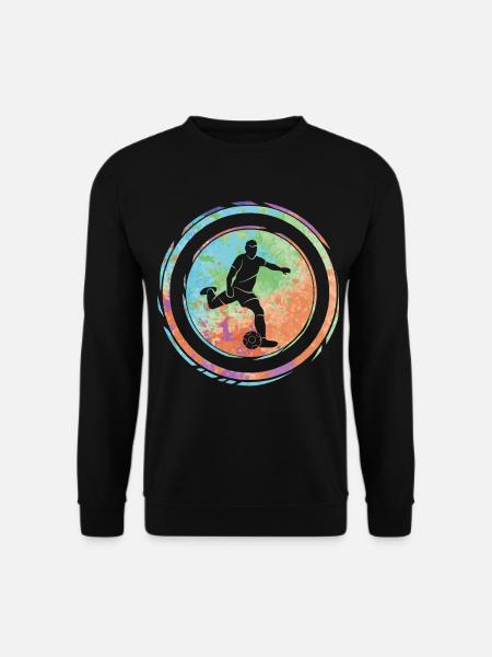 Fußball Spieler Fußballspieler Jungen Fußballer - Unisex Pullover - Schwarz