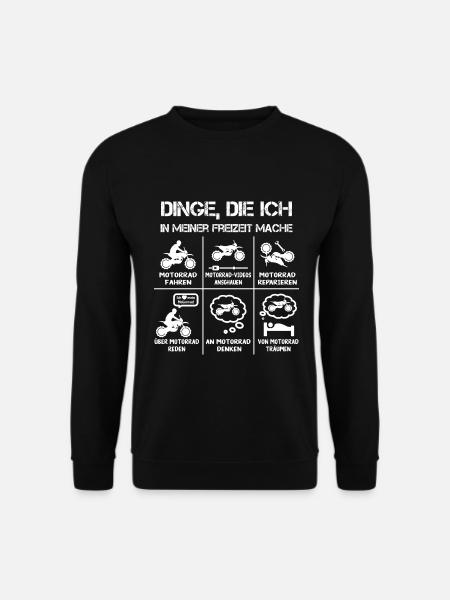Freizeit - Motorradfahrer - Biker - Unisex Pullover - Schwarz