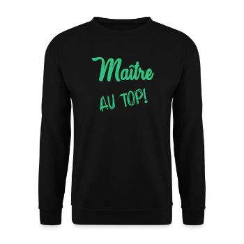 MEISTER - Unisex Pullover - Schwarz - Vorne - Alina (178cm) & Michal (187cm)