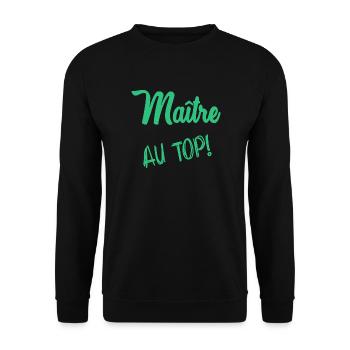 MEISTER - Unisex Pullover - Schwarz - Vorne - Alina (178cm) & Michal (187cm)