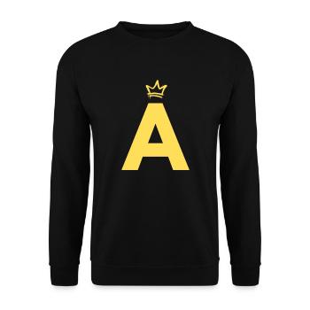 A comme Alvin - Sweat-shirt Unisexe - noir - Devant - Alina (178cm) & Michal (187cm)