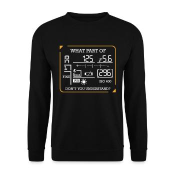 photographer - Unisex Sweatshirt - black - Front - Alina (178cm) & Michal (187cm)