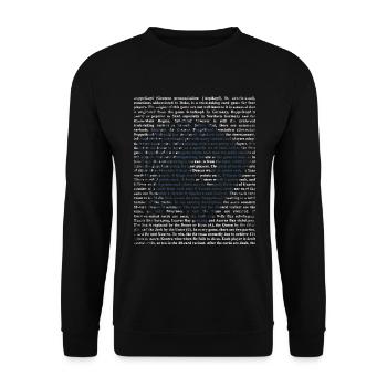 Trickreicher Doppelkopf Spielabend - Unisex Pullover - Schwarz - Vorne - Alina (178cm) & Michal (187cm)