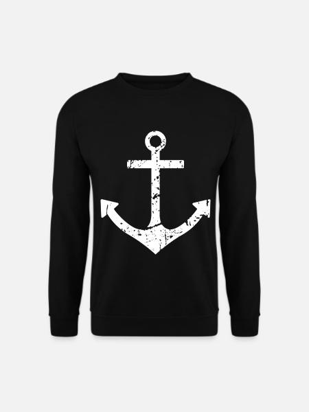 ancre - Sweat-shirt Unisexe - noir