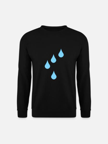 Regentropfen Symbol Regen Tropfen - Unisex Pullover - Schwarz