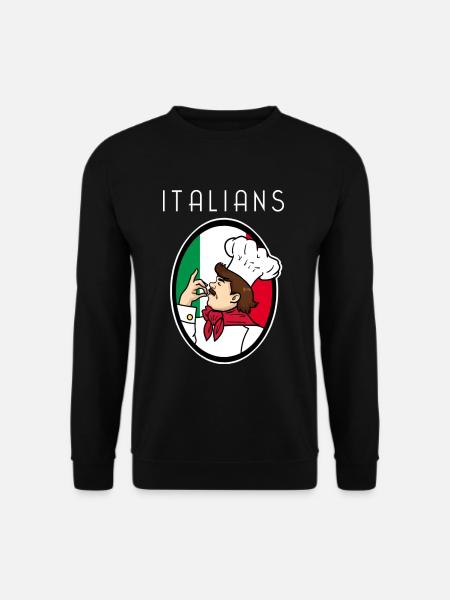 Herzlicher Italiener Bella Italia - Unisex Pullover - Schwarz