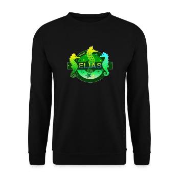 Elias Geburtstag Elias - Unisex Pullover - Schwarz - Vorne - Alina (178cm) & Michal (187cm)