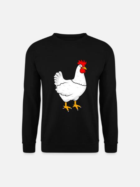 Huhn - Unisex Pullover - Schwarz