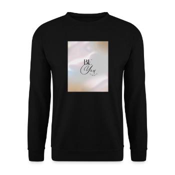 BE YOU ALWAYS - Unisex Pullover - Schwarz - Vorne - Alina (178cm) & Michal (187cm)