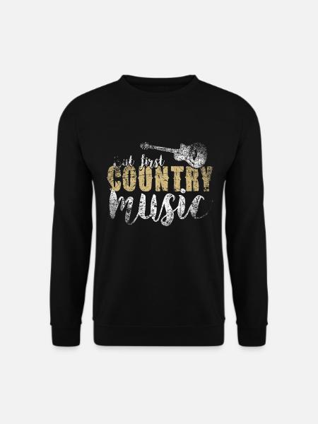 Country Music - Unisex Pullover - Schwarz