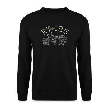 RT 125 - Unisex Pullover - Schwarz - Vorne - Alina (178cm) & Michal (187cm)