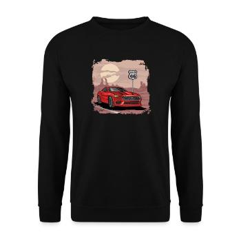 VALEEWEAR - Ein neuer Sportwagen - Unisex Pullover - Schwarz - Vorne - Alina (178cm) & Michal (187cm)
