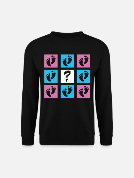 Baby Reveal Baby Ankündigung Gender Reveal - Unisex Pullover - Schwarz