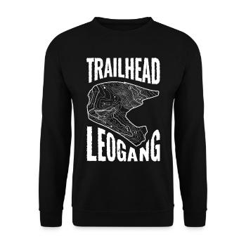 Mountainbike T-Shirt Trailhead Leogang - Unisex Pullover - Schwarz - Vorne - Alina (178cm) & Michal (187cm)