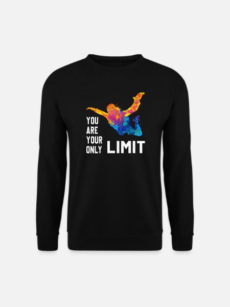 Skydive Fallschirmspringer Skydiver Freifall - Unisex Pullover - Schwarz