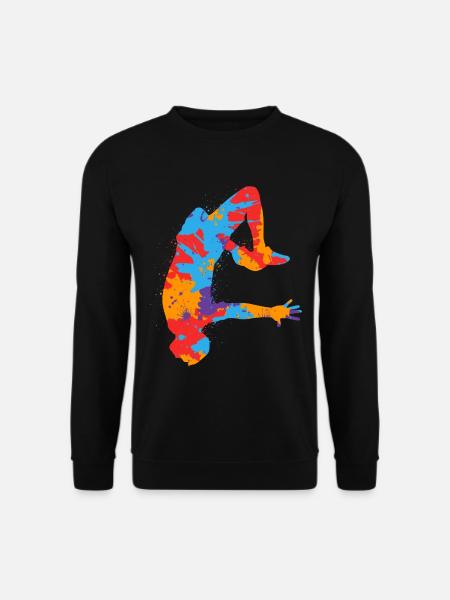 Parkour Freerunning Freerunner Bunt Parkourläufer - Unisex Pullover - Schwarz