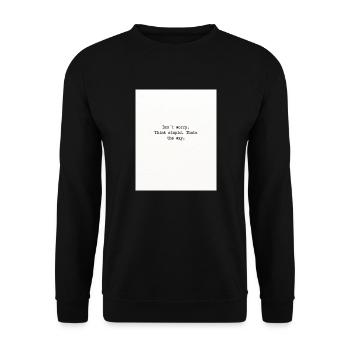 Think stupid - Unisex Pullover - Schwarz - Vorne - Alina (178cm) & Michal (187cm)