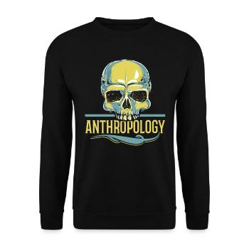 Anthropologielehrer Wissenschaft Anthropologe - Unisex Pullover - Schwarz - Vorne - Alina (178cm) & Michal (187cm)