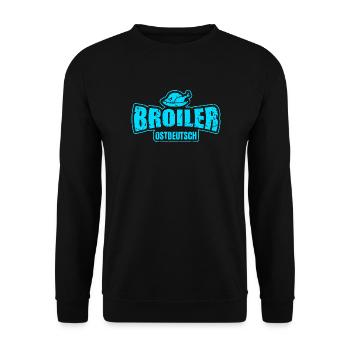 Broiler Ostdeutsch - Unisex Pullover - Schwarz - Vorne - Alina (178cm) & Michal (187cm)